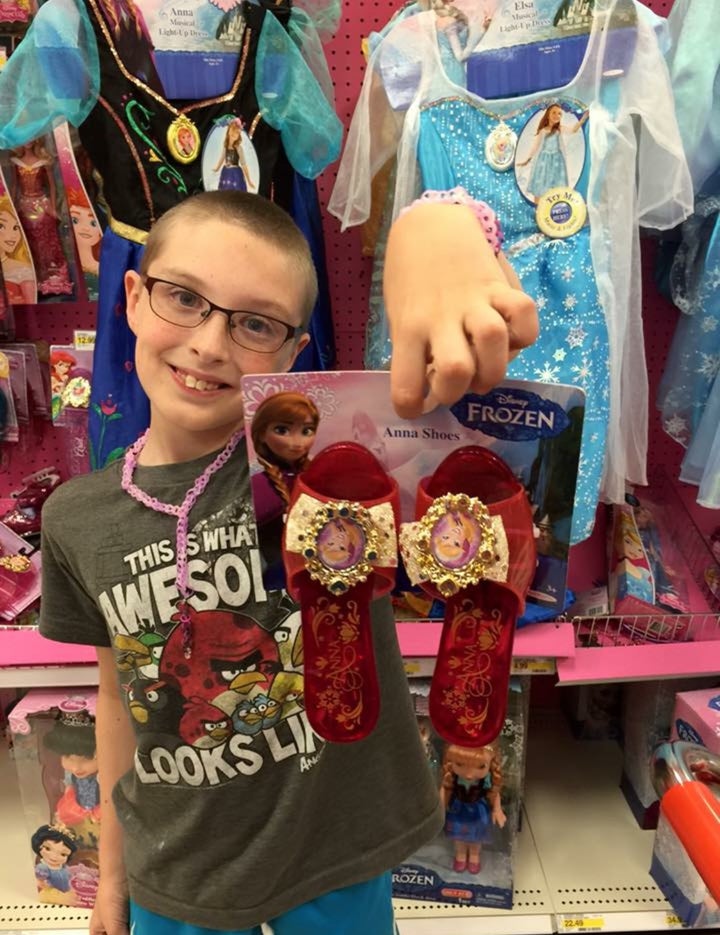Just before 4th grade - he still loves the princess aisle best of all. <br>And that's okay with us.