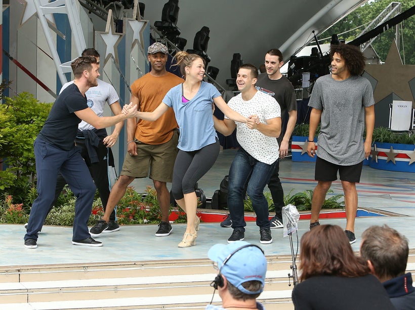 Tony Award winner and television star Sutton Foster performs during A Capitol Fourth - Rehearsals at U.S. Capitol, West Lawn,
