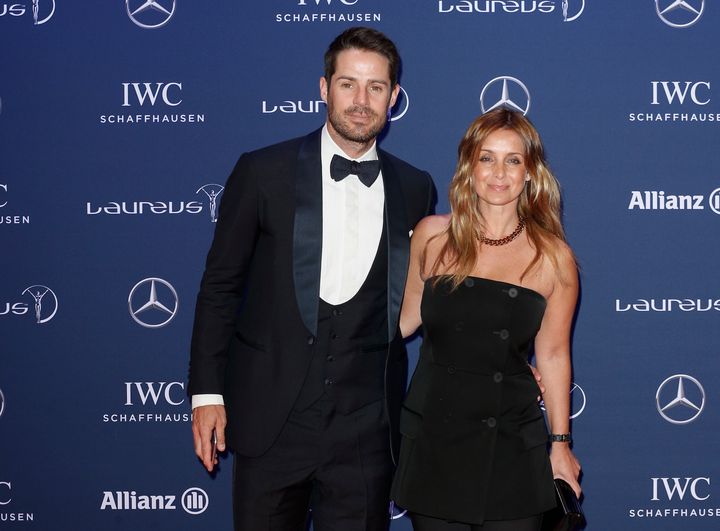 Louise with her husband, Jamie Redknapp