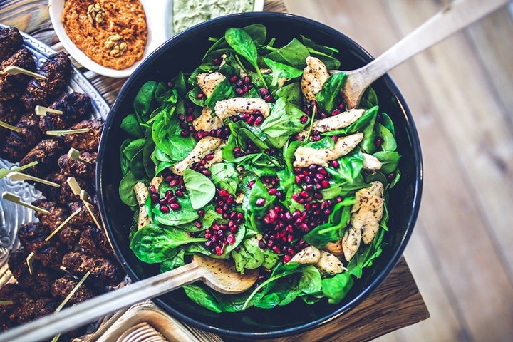 YOU ARE WHAT YOU EAT. You might not be eating such photogenic salad, but canned tuna, corn and lettuce is a lot faster than instant noodles and won't give you cardiac arrest. How's that for a thought?