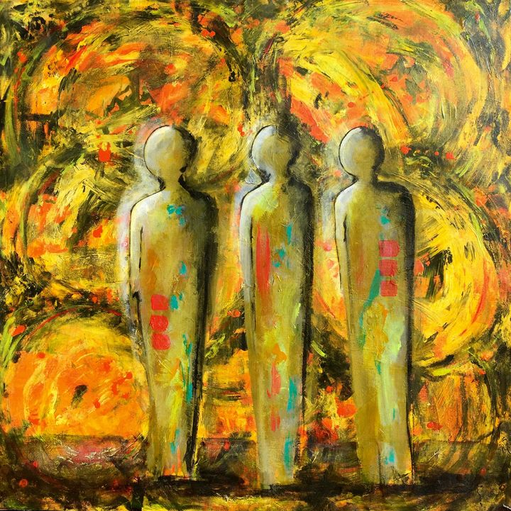 <em><strong>"Finding Our Way"</strong><br></em>32"x 32"<br>Acrylic