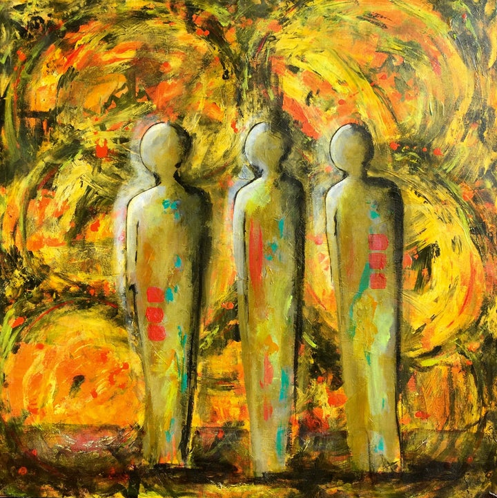 <em><strong>"Finding Our Way"</strong><br></em>32"x 32"<br>Acrylic