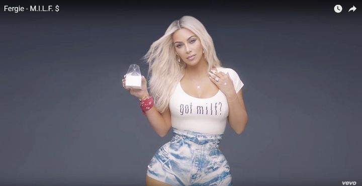 A corset, not Photoshop, may have affected the way Kim Kardashian's waist appears in this video.
