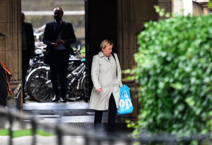 Former Labour Party Business policy chief, Angela Eagle, walks through the Houses of Parliament in London, Britain June 30, 2016.