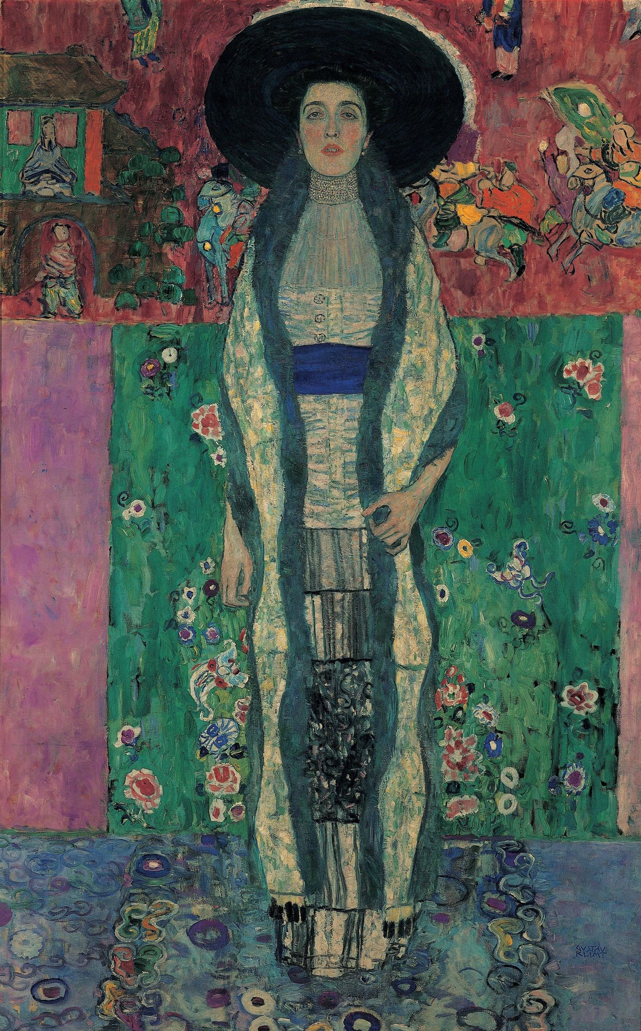 "Portrait of Adele Bloch-Bauer II." Oil on Canvas by Gustav Klimt. 1912.
