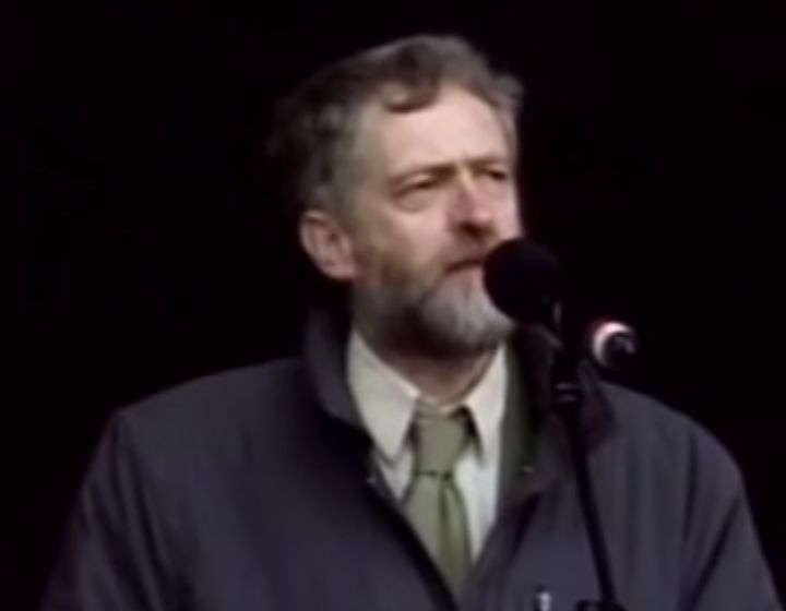 <strong>Jeremy Corbyn gave a passionate speech to protesters at an anti-Iraq war rally in 2003.</strong>
