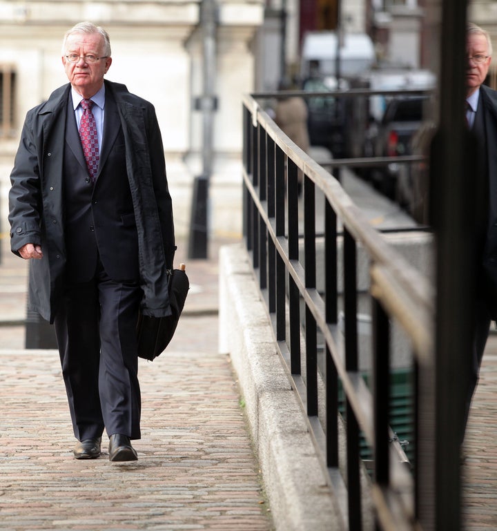 Sir John at his inquiry in 2009