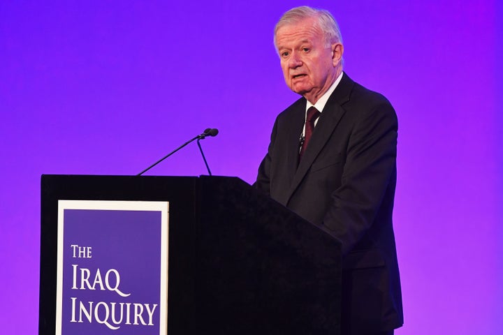 Sir John Chilcot presents his report