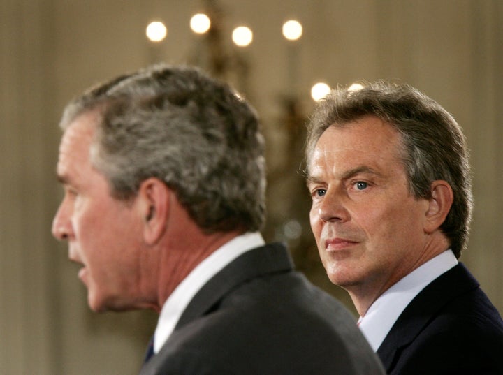 Former British Prime Minister Tony Blair and former U.S. President George Bush should be put on trial for "ruining" Iraq, he says.