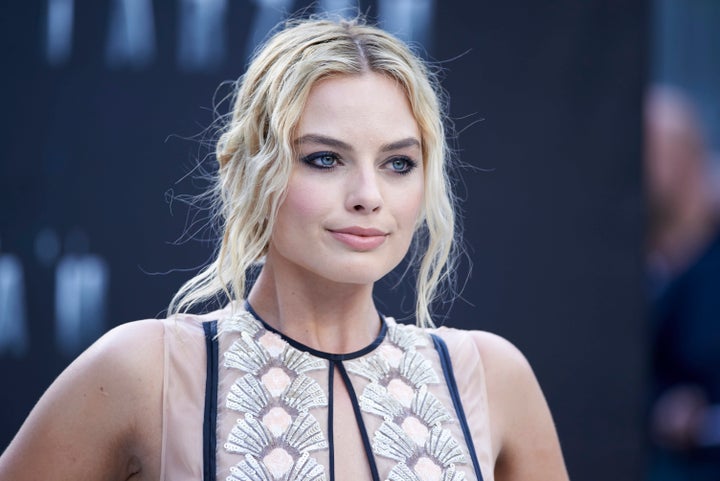 Margot Robbie poses for photographers as she arrives at the premiere of "The Legend of Tarzan" in London on July 5, 2016. 