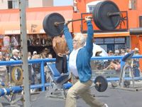 Old Man Strength At Muscle Beach 