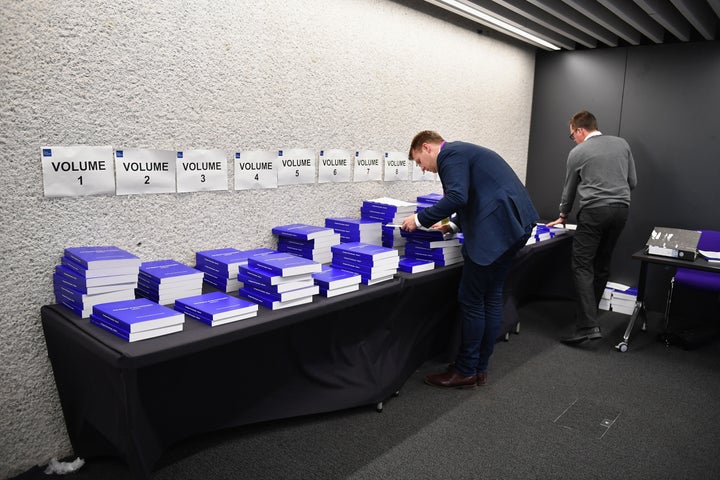 <strong>The report released today was 2.6 million words long and spread across 12 volumes</strong>