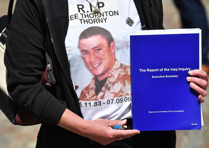 The mother of Gunner Lee Thornton, who died in Iraq