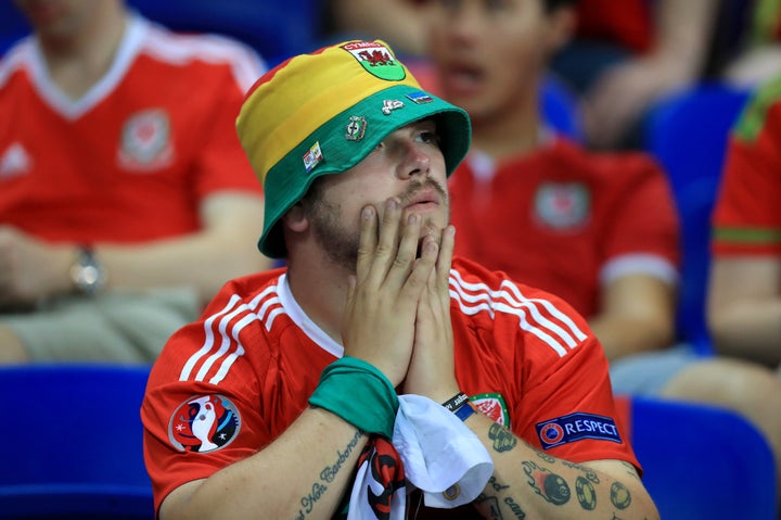 Fans were dejected but proud that Wales had outshone England's perfomance