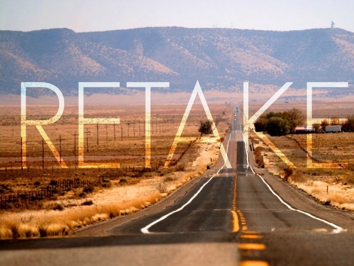 Poster art for Nick Corporon's <strong><em>Retake</em></strong>
