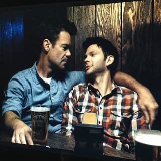 Tuc Watkins and Devon Graye in a scene from Retake