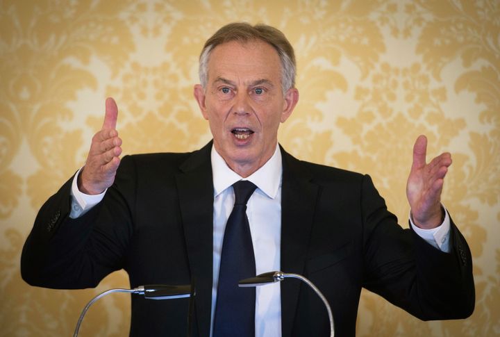 <strong>Tony Blair speaks at a press conference following the publication of the report</strong>