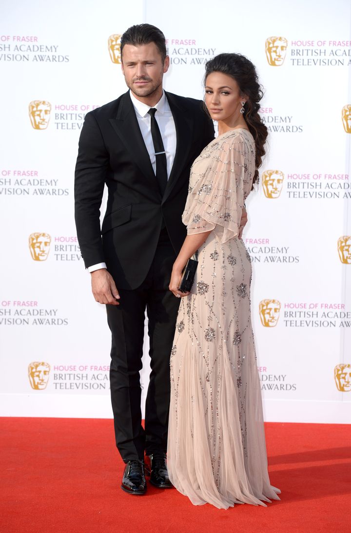 Michelle with her husband, former 'TOWIE' star, Mark Wright