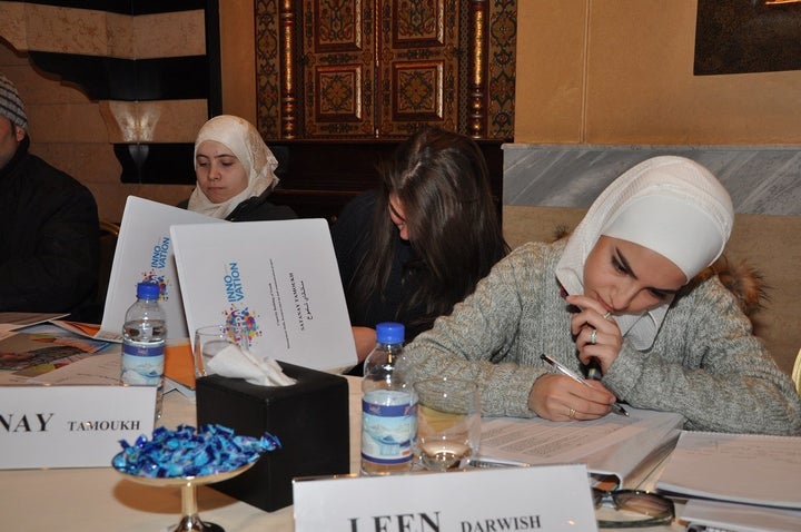 Leen Darwish, right, developed her Arabic-language platform Remmaz to address the gap in non-English-language programming res