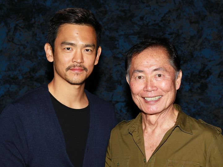 George Takei (right) said he told actor John Cho (left) to persuade the creative team behind "Star Trek Beyond" to create an all-new gay character for the movie rather than have the character he originated be in a same-sex relationship. 