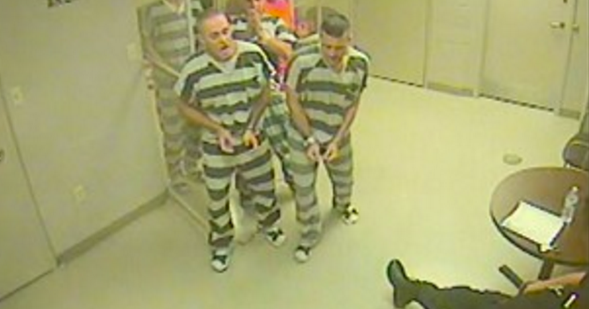 Watch Shackled Inmates Break Out Of Their Cell To Save Unconscious