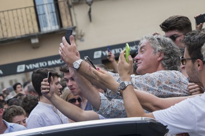 <strong>James May said he was "very chuffed" about Evans' departure from 'Top Gear' as he, too, enjoyed the adulation of the crowd</strong>