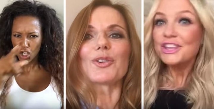 Mel B, Geri and Emma couldn't even get together in the same room to film the video