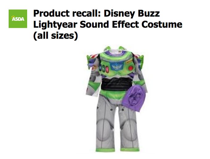 talking buzz lightyear asda