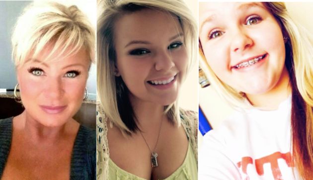 Christy Sheats, left, fatally shot her daughters, reportedly finishing the attack in the street.