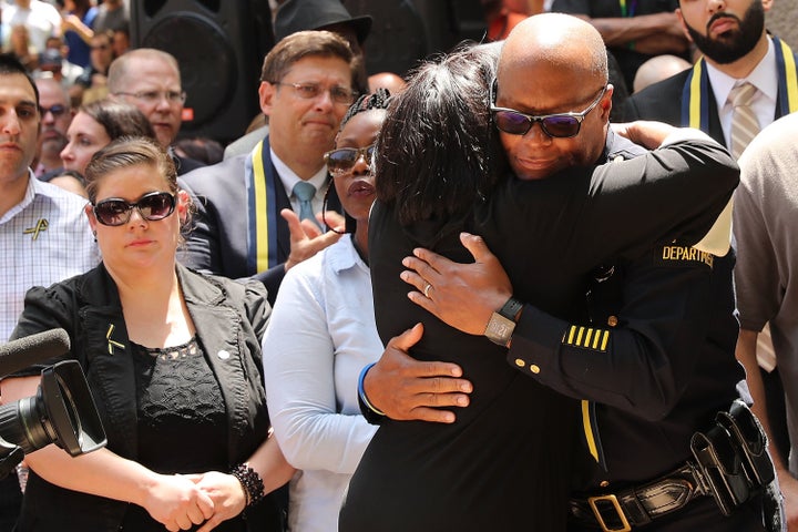 Police Chief David Brown attended the vigil.