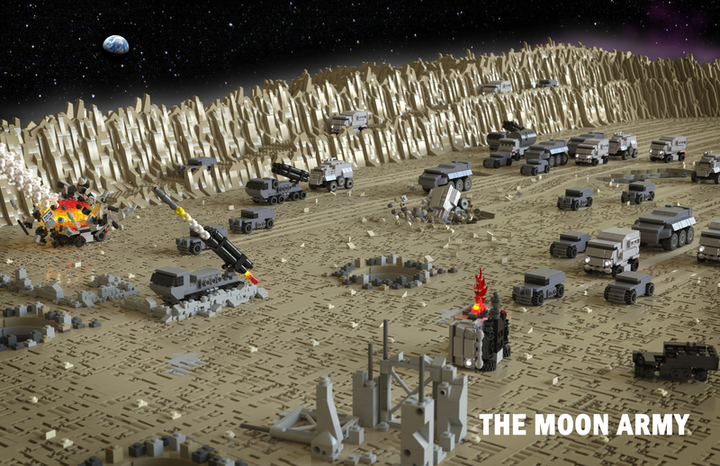 You can create your very own moon army, even if you have a small LEGO collection.