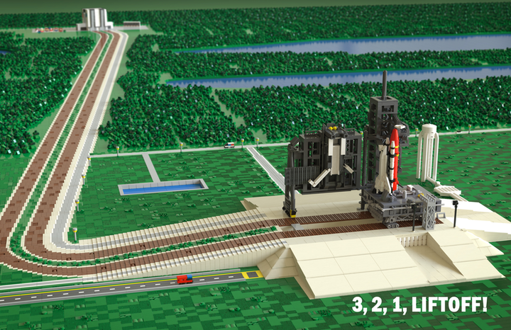 Build your very own tiny Space Shuttle and Crawler!