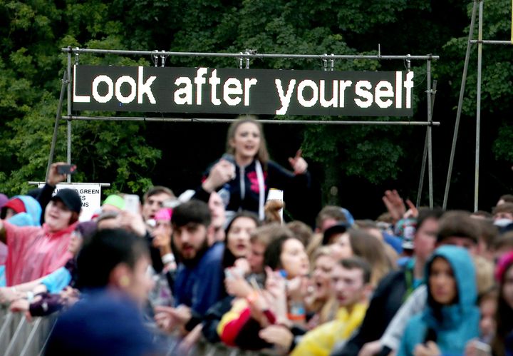 Fans during the second day of T in the Park.