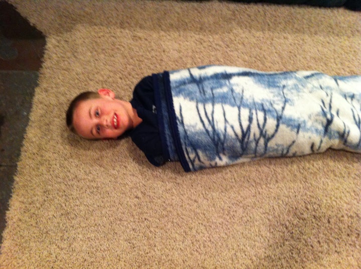 Wrapped up like a blanket burrito