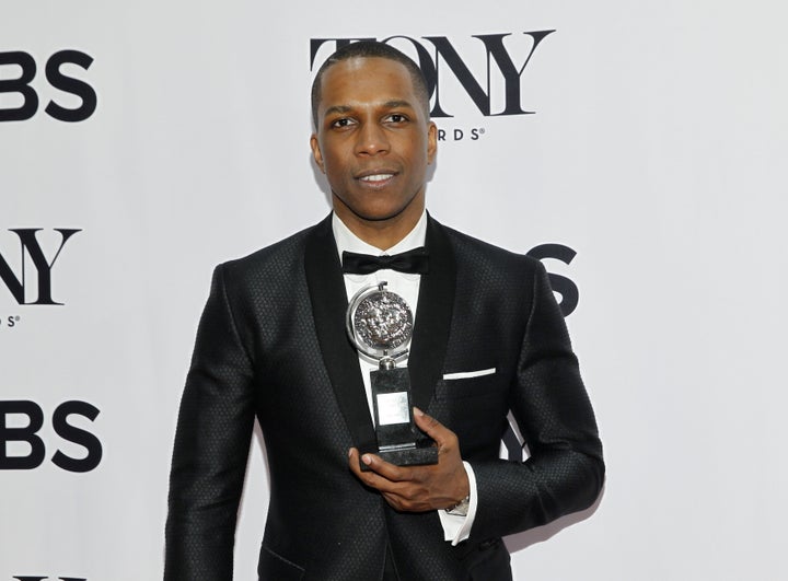 Leslie Odom Jr., who won a Tony award for Best Performance in the Broadway musical "Hamilton" last month, dedicated his final performance Saturday to the recent victims of gun violence.