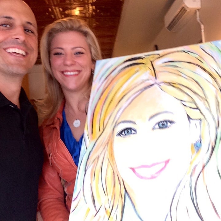 With Christy Uffelman and her FierceWomen portrait.