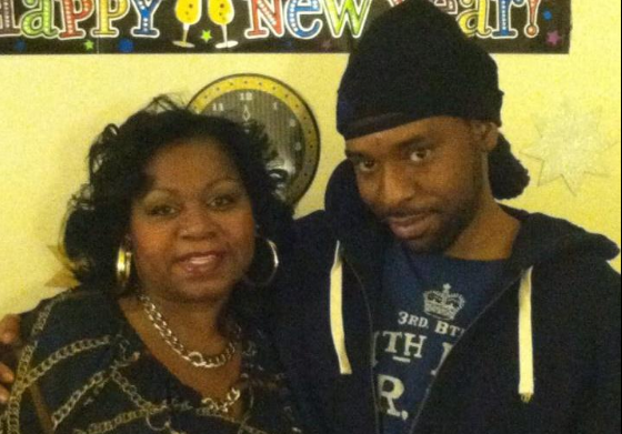 Philando Castile with his mother, Valerie. 