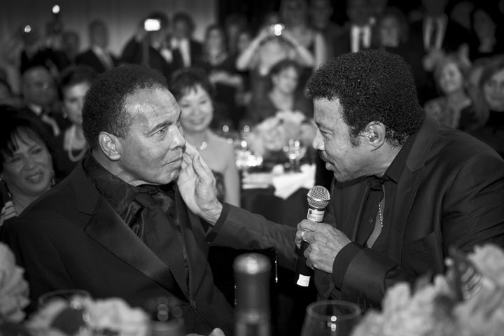 On one memorable occasion, he caught a special moment between Lionel and Muhammad Ali