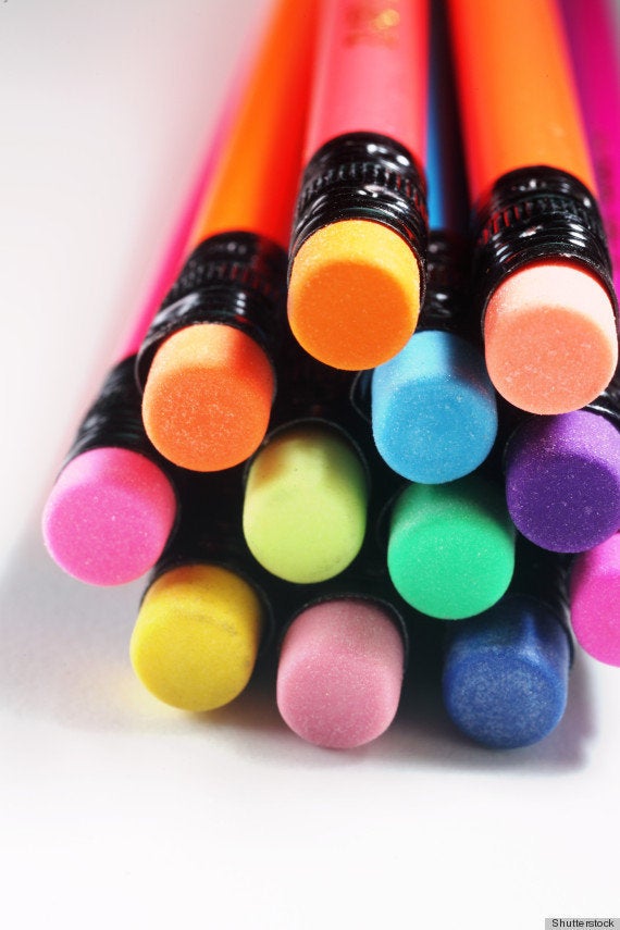 Rub Pencil Erasers To...