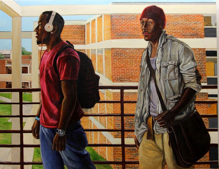 Nan Liu, After Class, Oil on canvas, 60 x 54 inches, 2012
