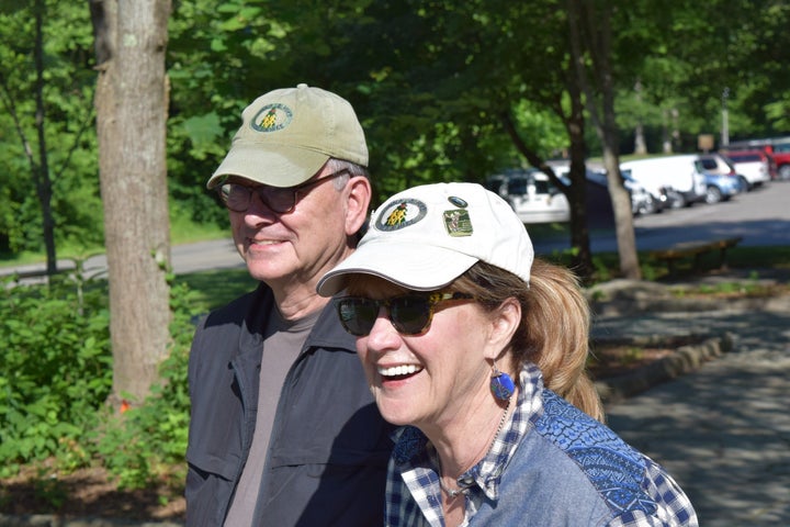 Mike and Donna Guthrie at the Great Smoky Mountains National Park, which straddles the borders of Tennessee and North Carolina.