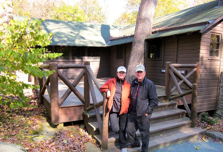 Mike would tell others attempting to do something similar to “pack light because you don’t need half of what you think you need, and be ready for the unexpected." Here the couple are pictured at Shenandoah National Park in Virginia.