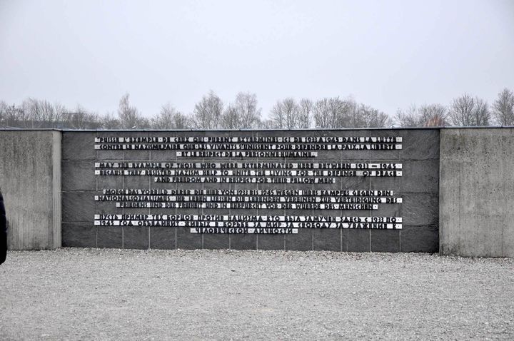 “May the example of those who were exterminated here between 1933-1945 because they resisted Nazism help to unite the living for the defence of peace and freedom and in respect for their fellow men.”