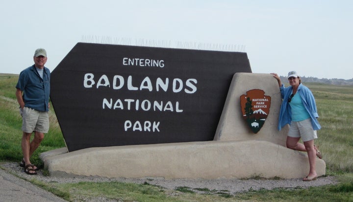 The Badlands National Park in South Dakota is just one of the 59 national parks Mike and Donna hiked over the past seven years.