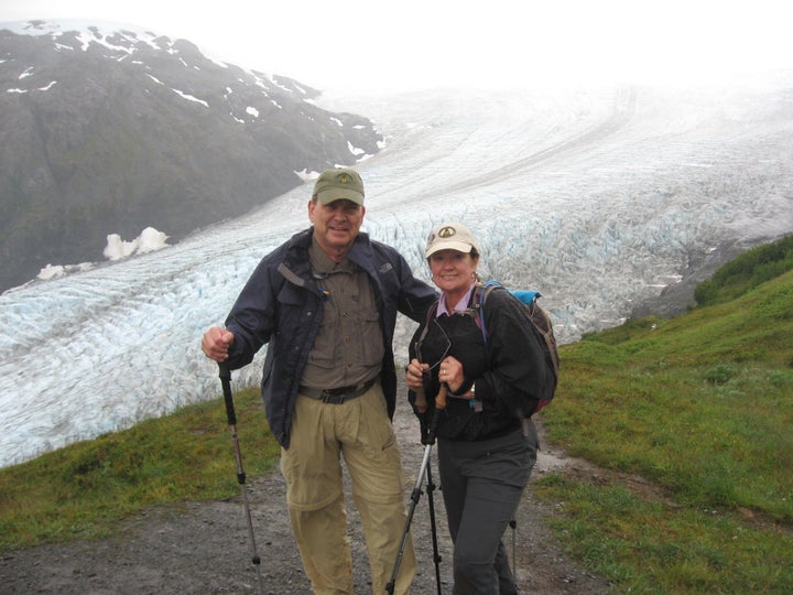 Mike and Donna at Glacier National Park in Montana's Rocky Mountains.