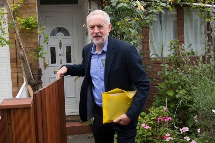 <strong>Labour Party leader Jeremy Corbyn leaves his home in north London, as Angela Eagle insisted she can save Labour as she prepares to formally launch a leadership contest with the potential to rip the party apart.</strong>