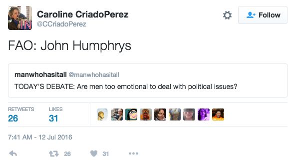 Prominent feminist campaigners rounded on Humphrys