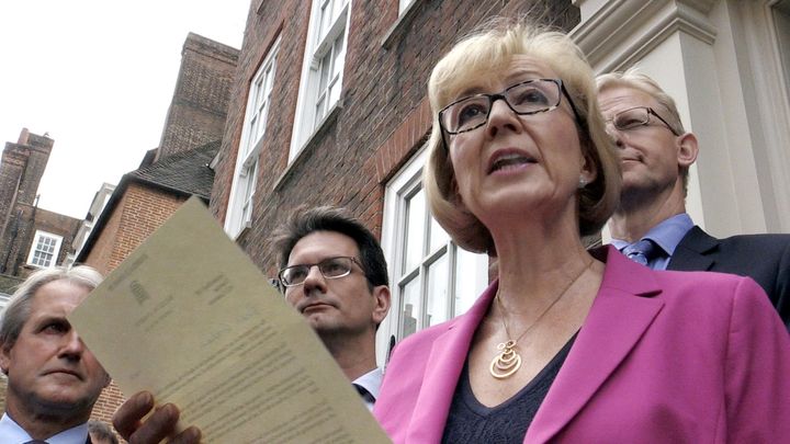Leadsom withdrew from the Conservative leadership race on Monday