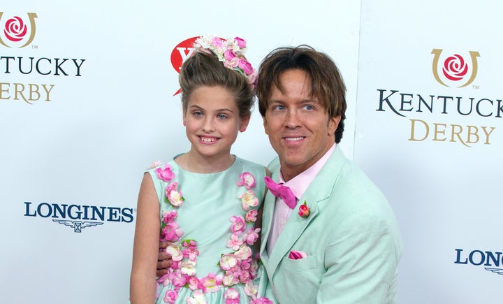 Dannielynn Birkhead and Larry Birkhead attend attends the 142nd Kentucky Derby at Churchill Downs on May 7, 2016 in Louisvill