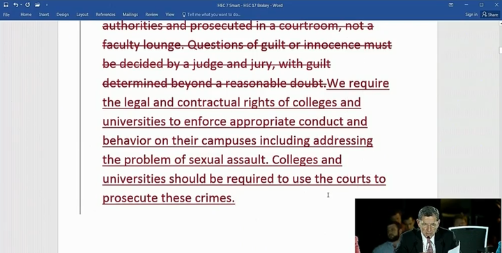 Bob Maginn of Massachusetts offered an amendment to make note of the right for colleges to have rules against sexual misconduct.